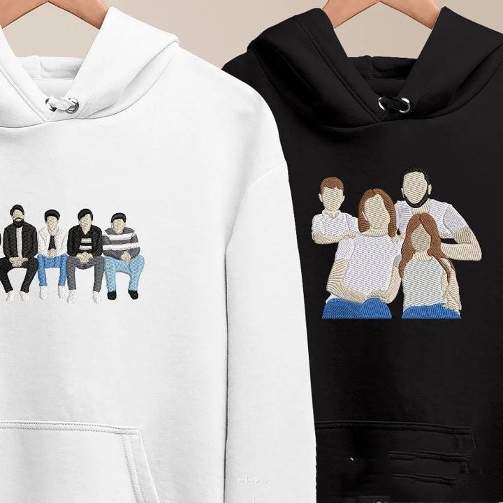 Unisex Custom Photo Embroidered Hoodie | PERSONALIZED - ChoreGirl