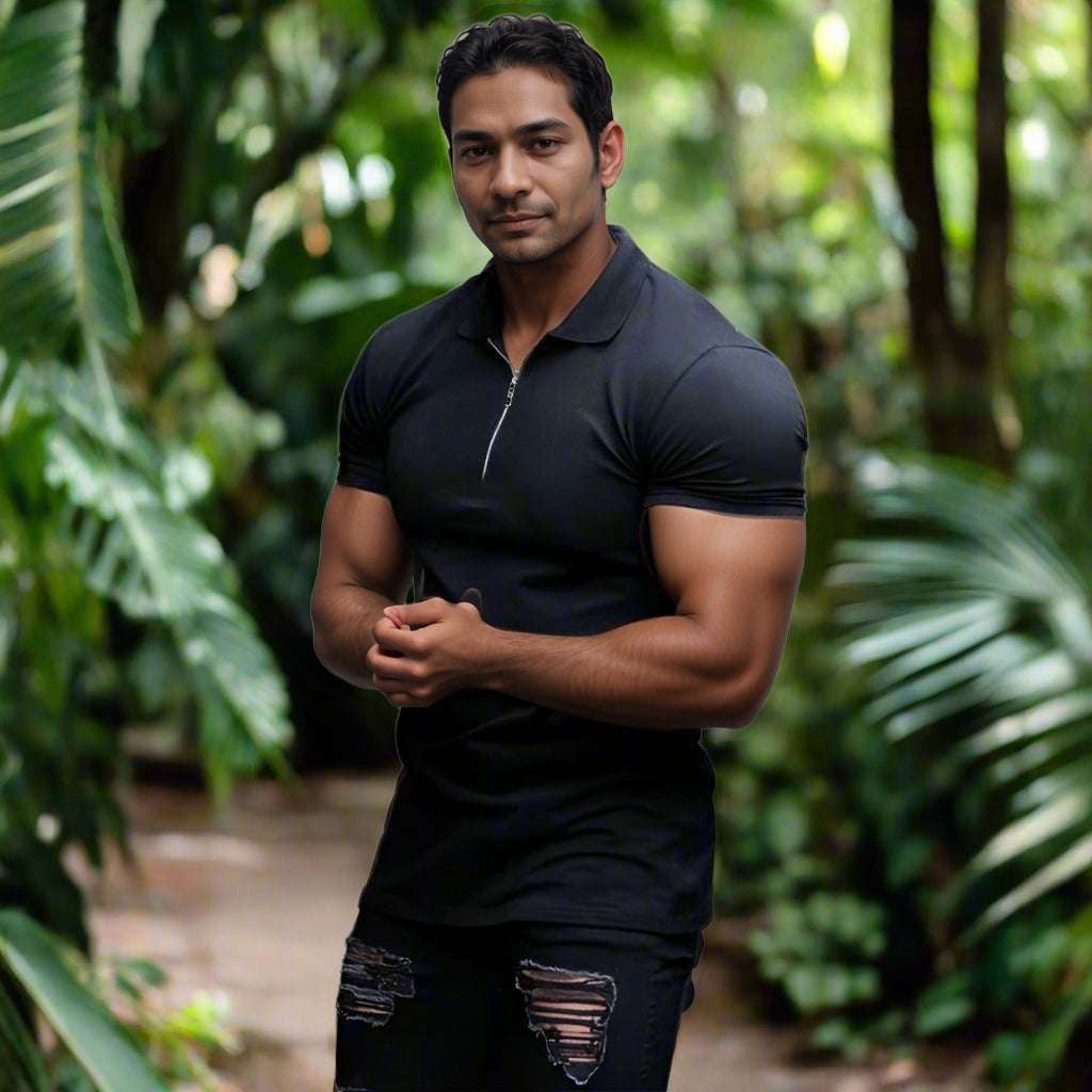 Men's Casual and Comfortable Sports Short-sleeved Polo Shirt