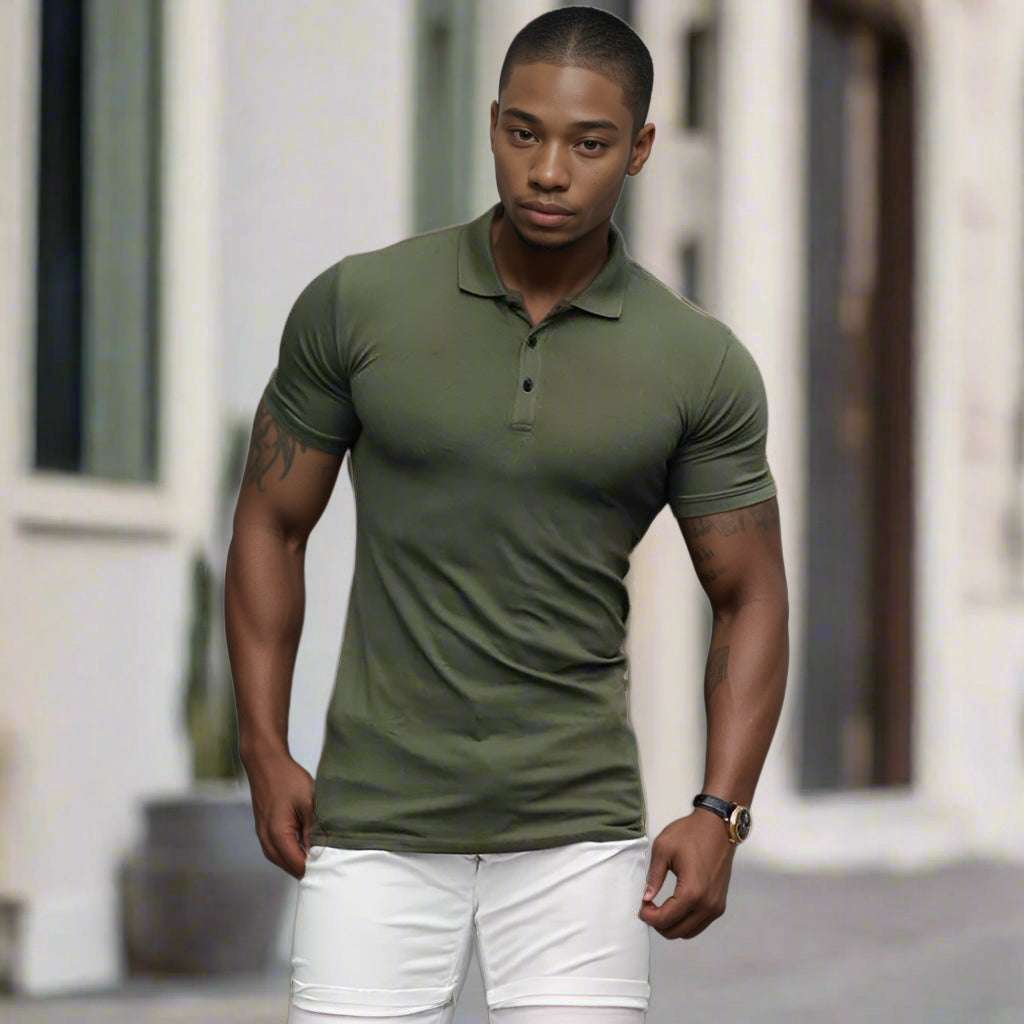 Men's Casual and Comfortable Sports Short-sleeved Polo Shirt