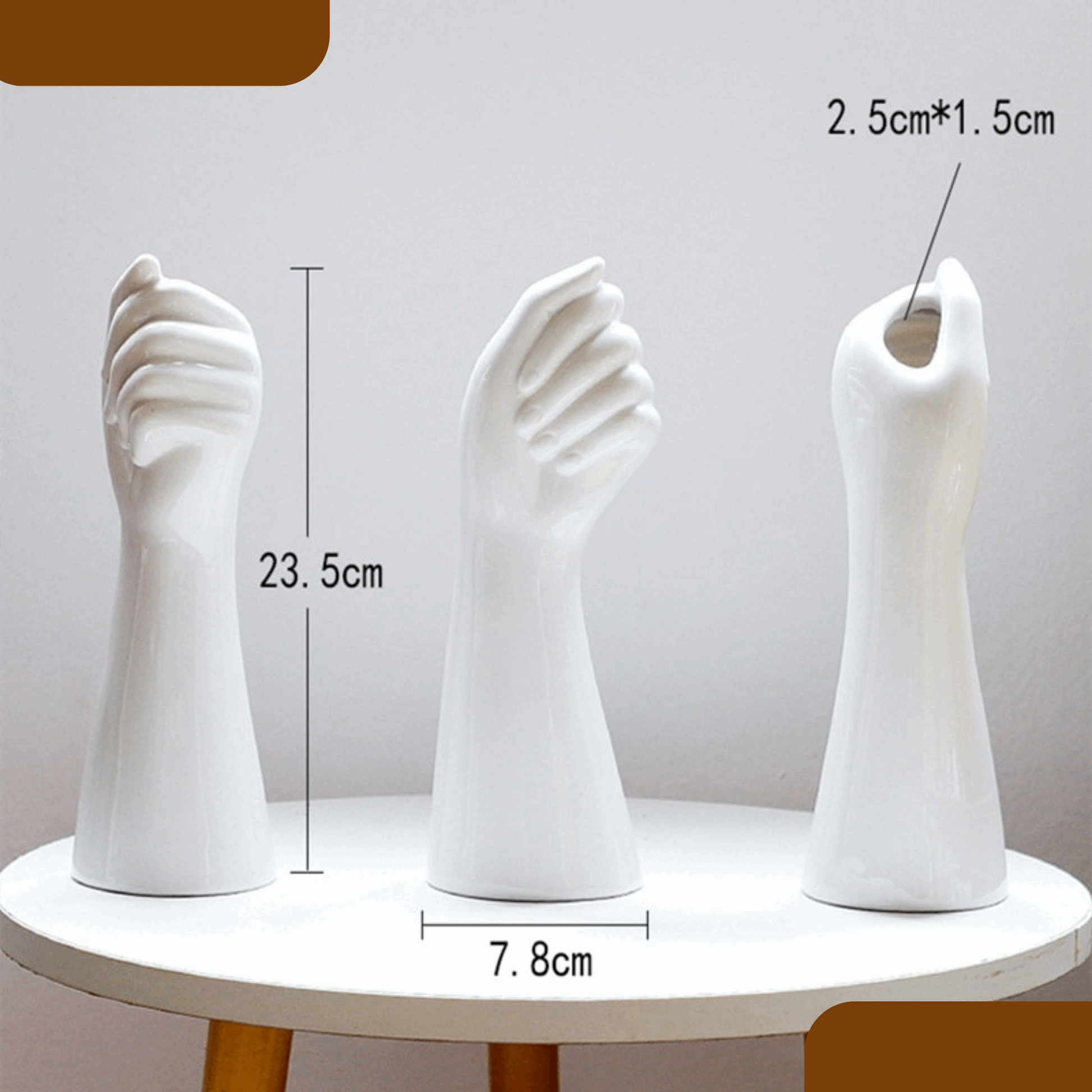 Hand Shaped Ceramic Vase - ChoreGirl
