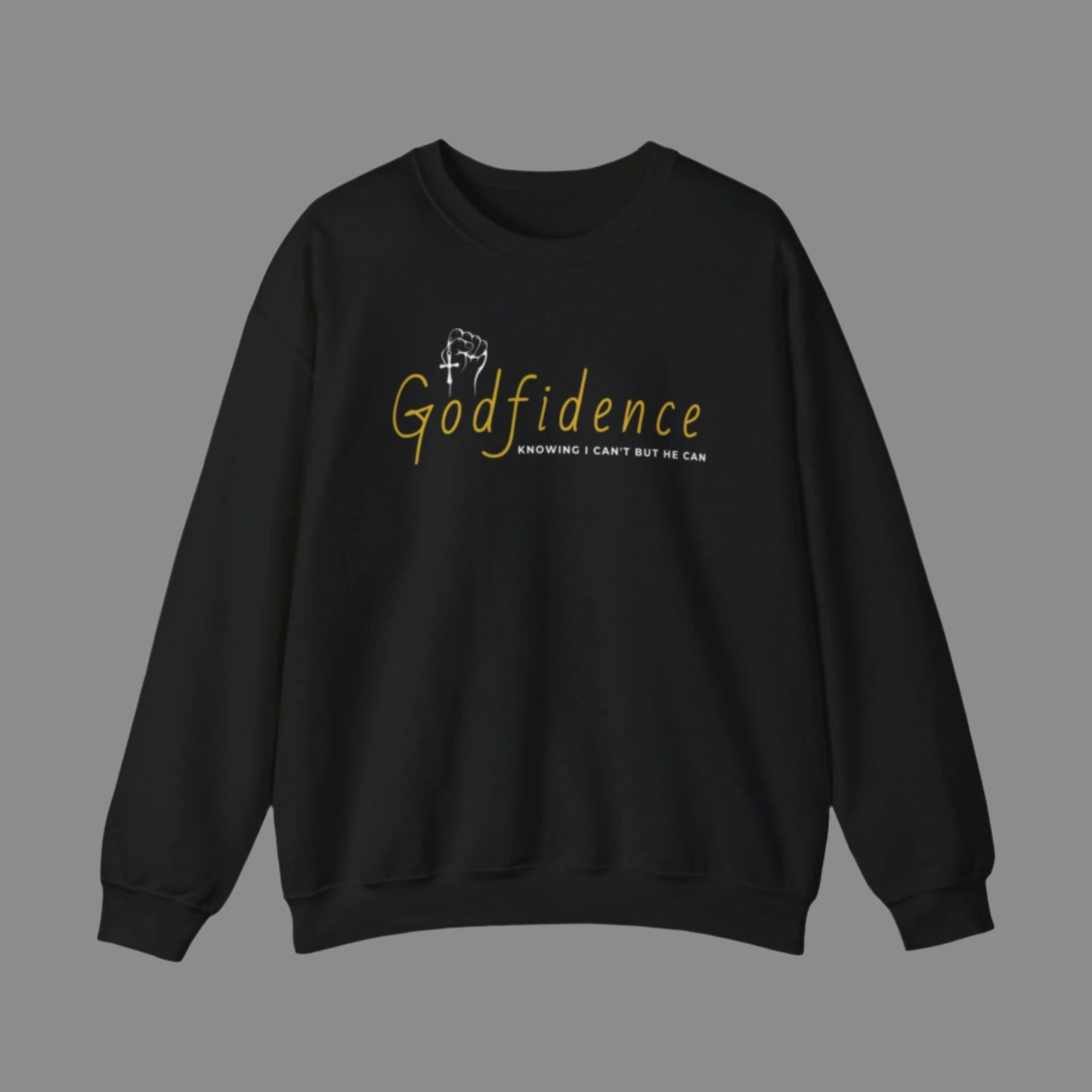 Custom Unisex Godfidence Heavy Blend Crewneck Sweatshirt | PERSONALIZED - ChoreGirl