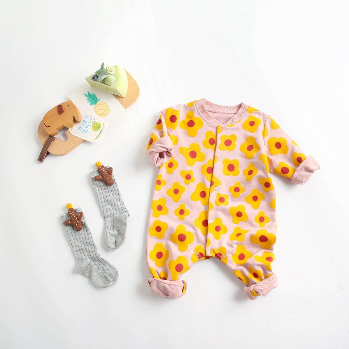 Baby Long-sleeved One-piece Jumpsuit - ChoreGirl