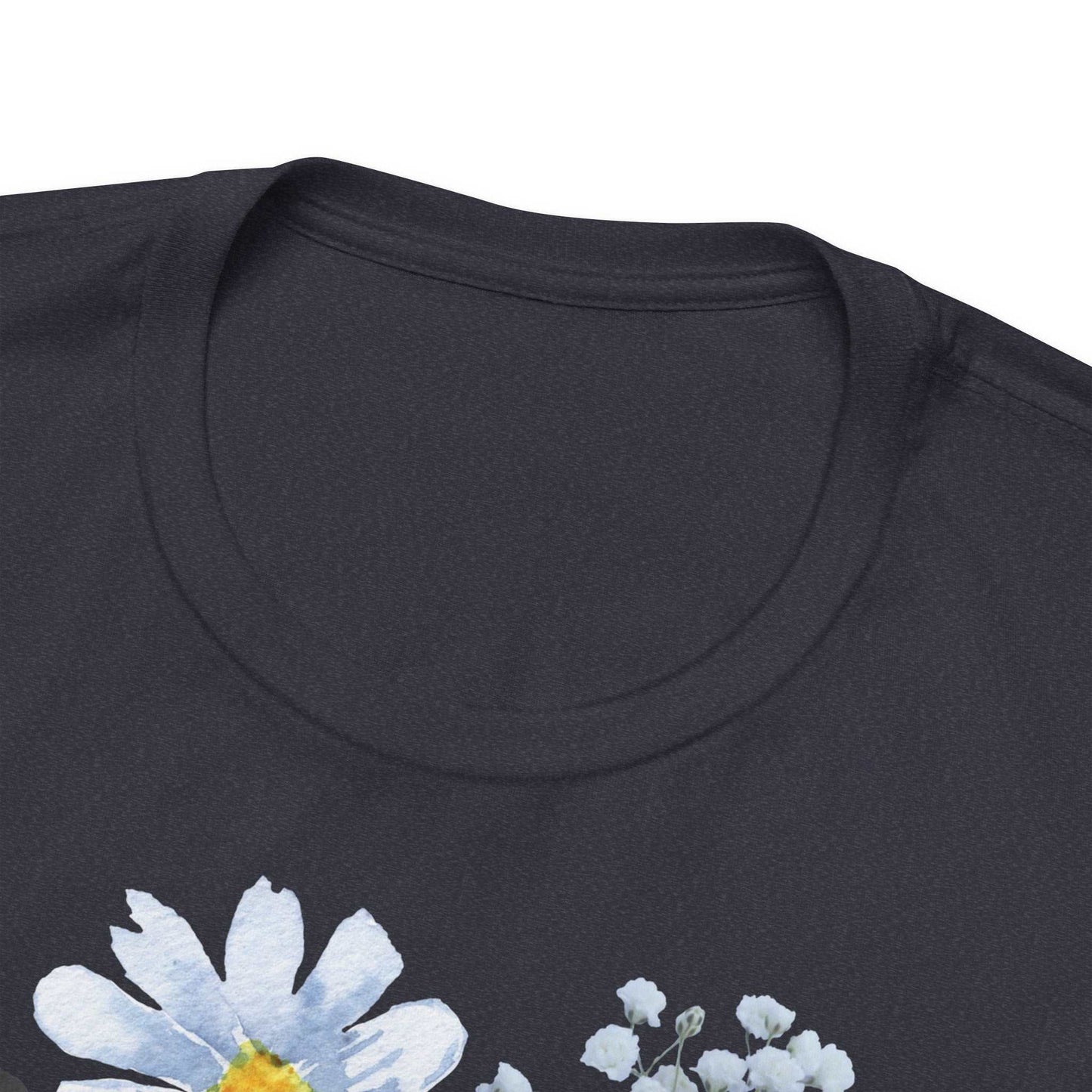 Custom Unisex Vintage Gardening Style Blue Flower Jersey Short Sleeve Tee | PERSONALIZED - ChoreGirl