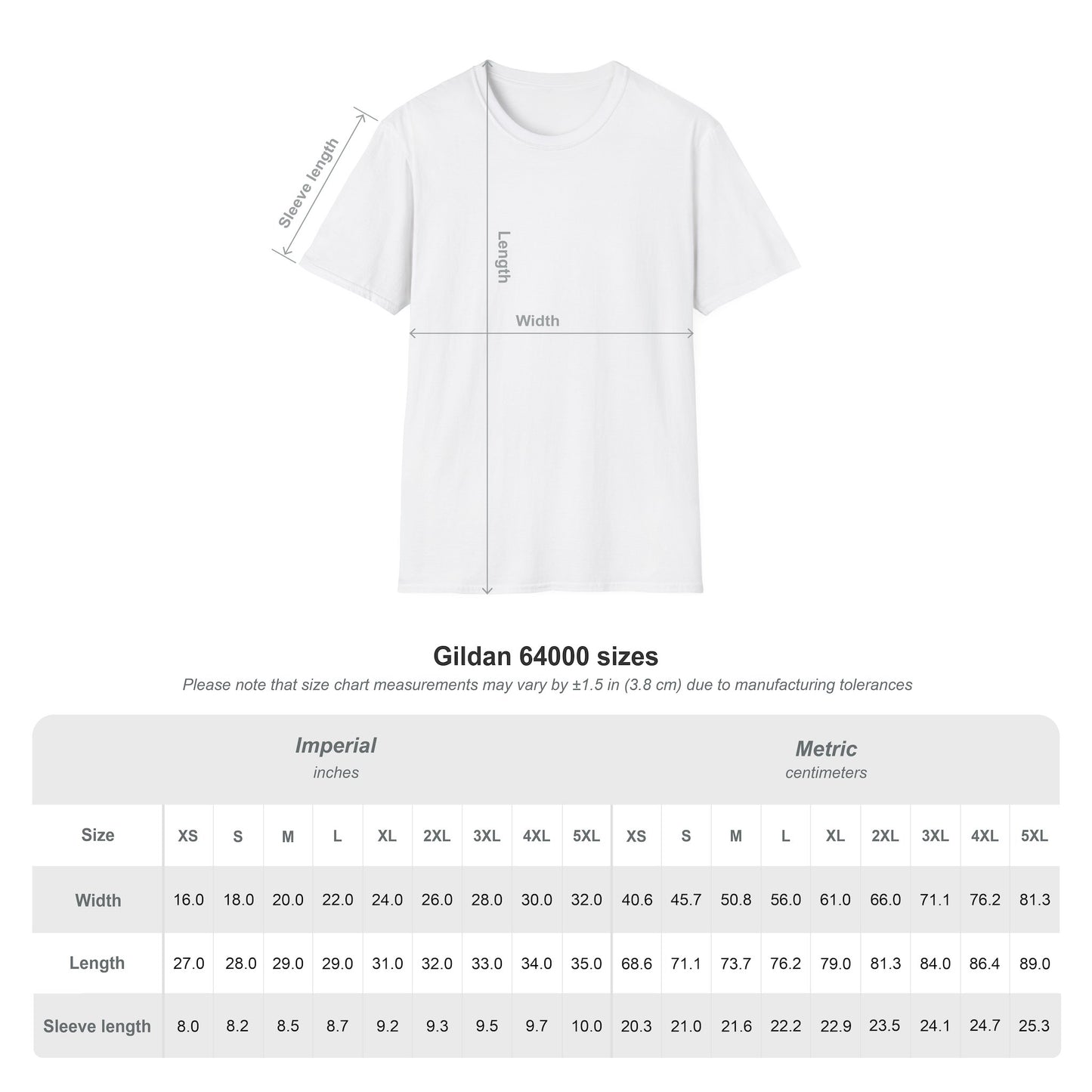 Personalized Custom Made Unisex Softstyle T-Shirt | Gildan 64000 - ChoreGirl