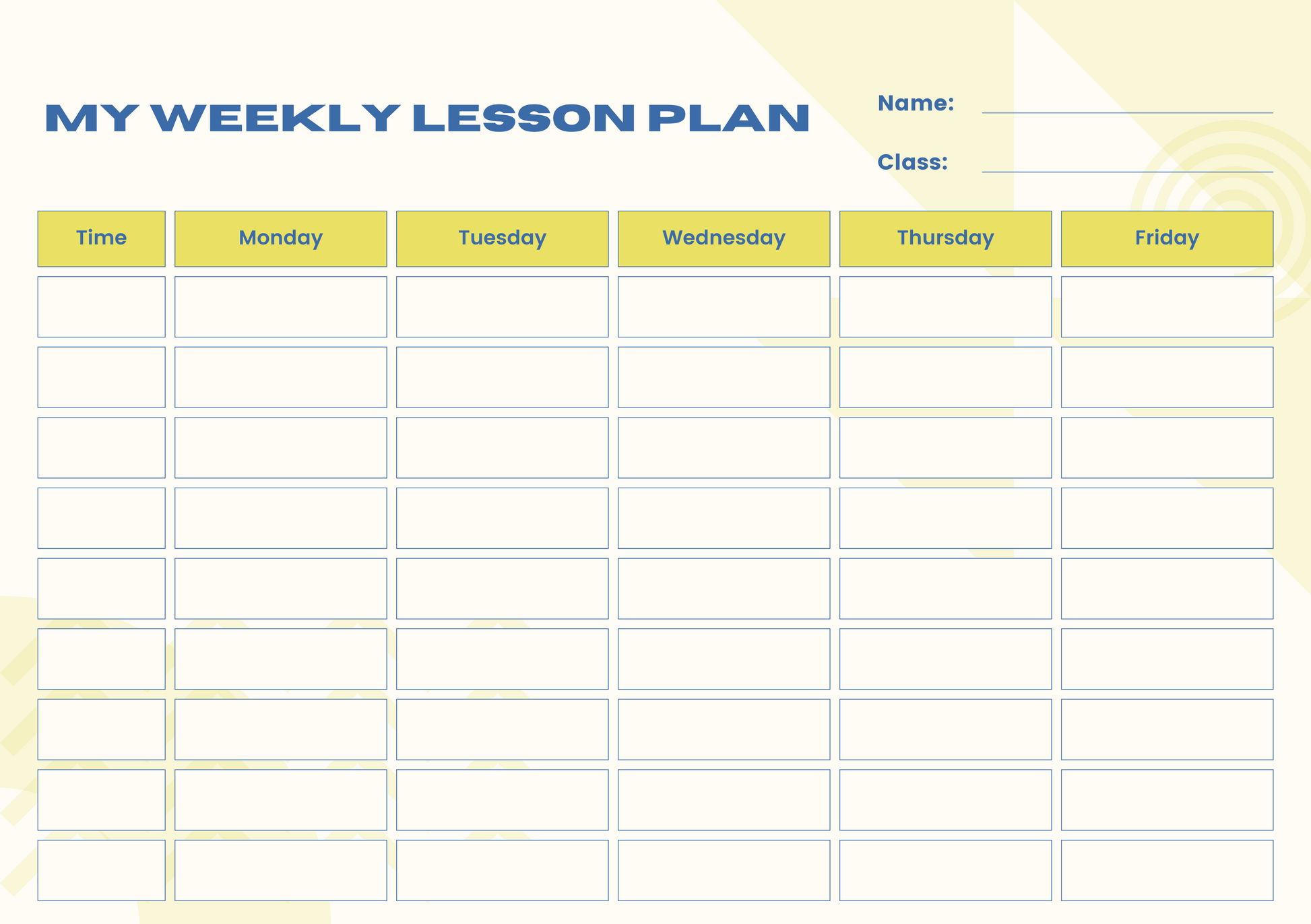 Custom Timetable with Colorful Designs - Available in German and English | PERSONALIZED - ChoreGirl