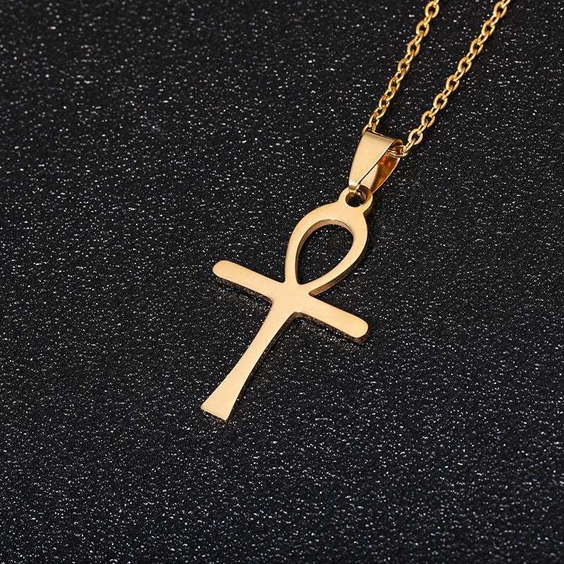 Unisex Stainless Steel Cross Pendant Necklace - ChoreGirl
