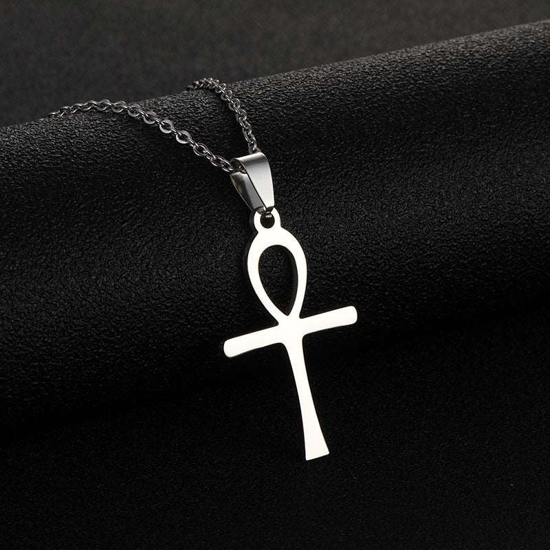 Unisex Stainless Steel Cross Pendant Necklace - ChoreGirl