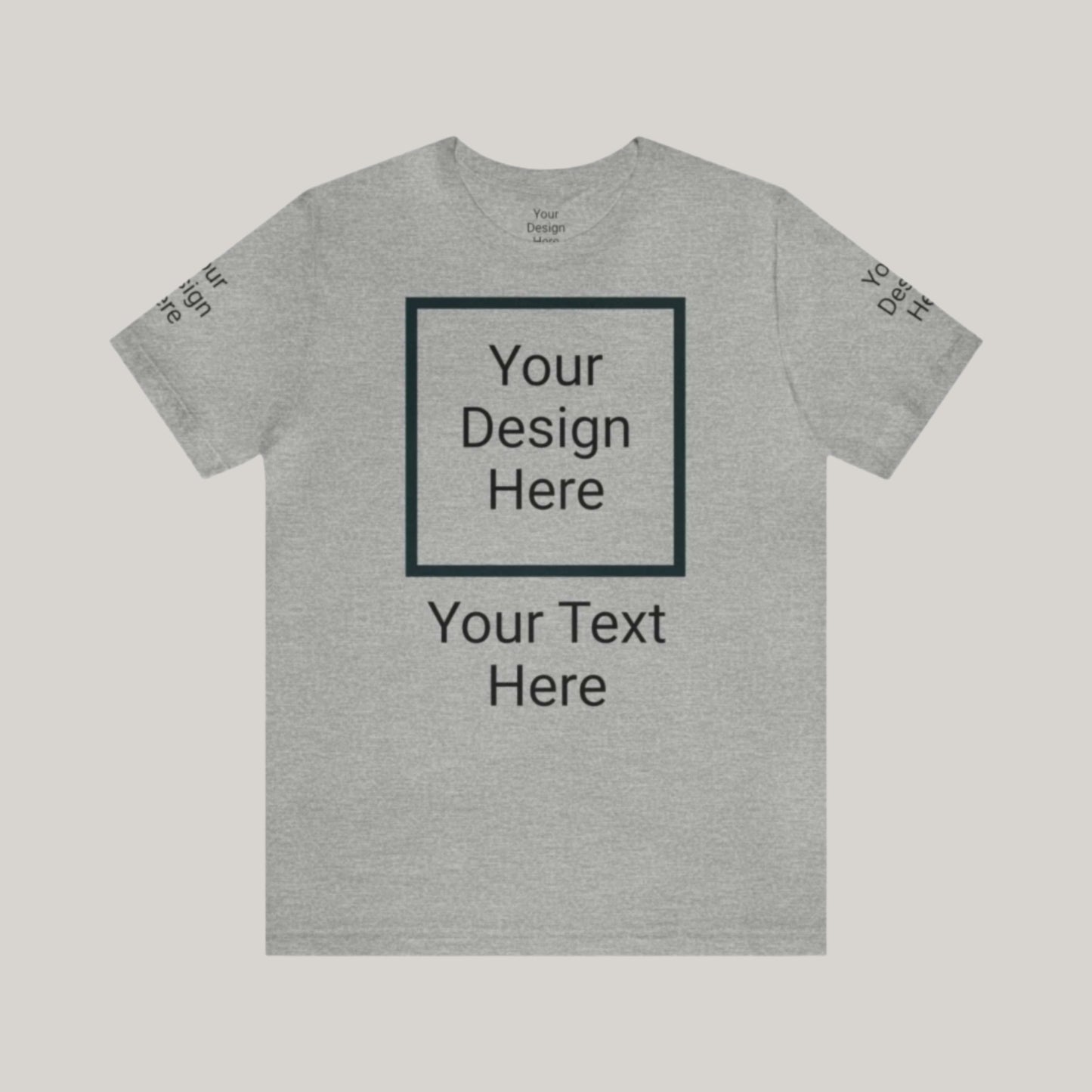 Custom Unisex Personalized Jersey Short Sleeve Tee T-Shirt | Bella+Canvas 3001 | PERSONALIZED - ChoreGirl