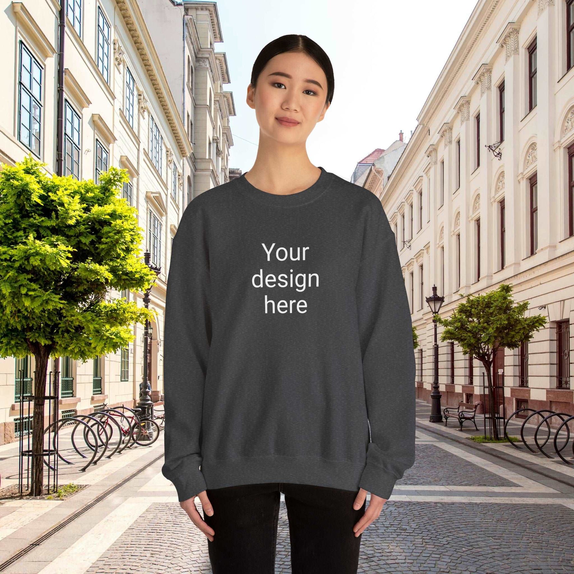 Custom Unisex Heavy Blend Crewneck Sweatshirt | Gildan 18000 | PERSONALIZED - ChoreGirl