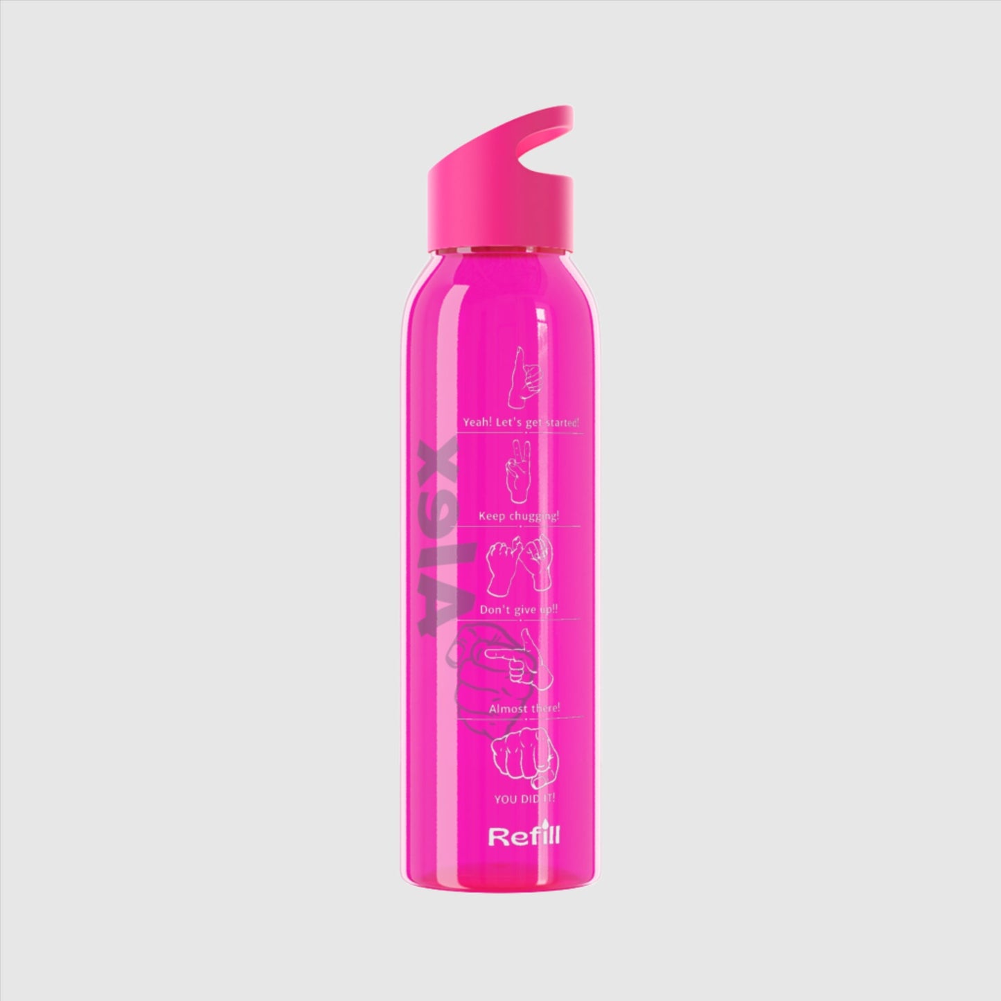 Custom Name "The Strong One" Sky Water Bottle | PERSONALIZED - ChoreGirl