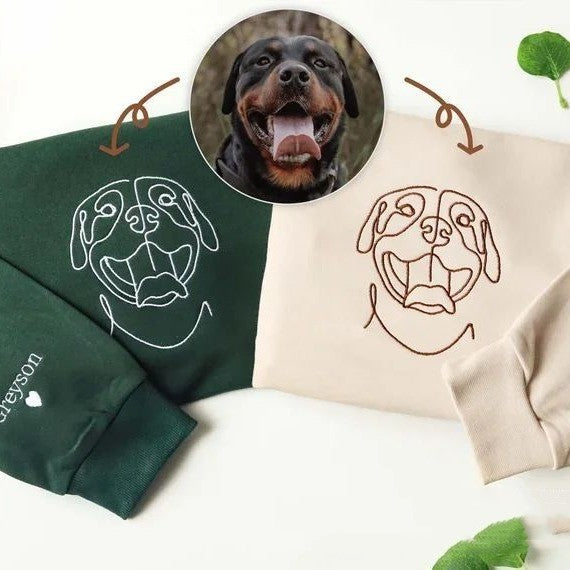 Unisex Custom Photo Embroidered Hoodie With Long Sleeves And Loose Fit | PERSONALIZED - ChoreGirl