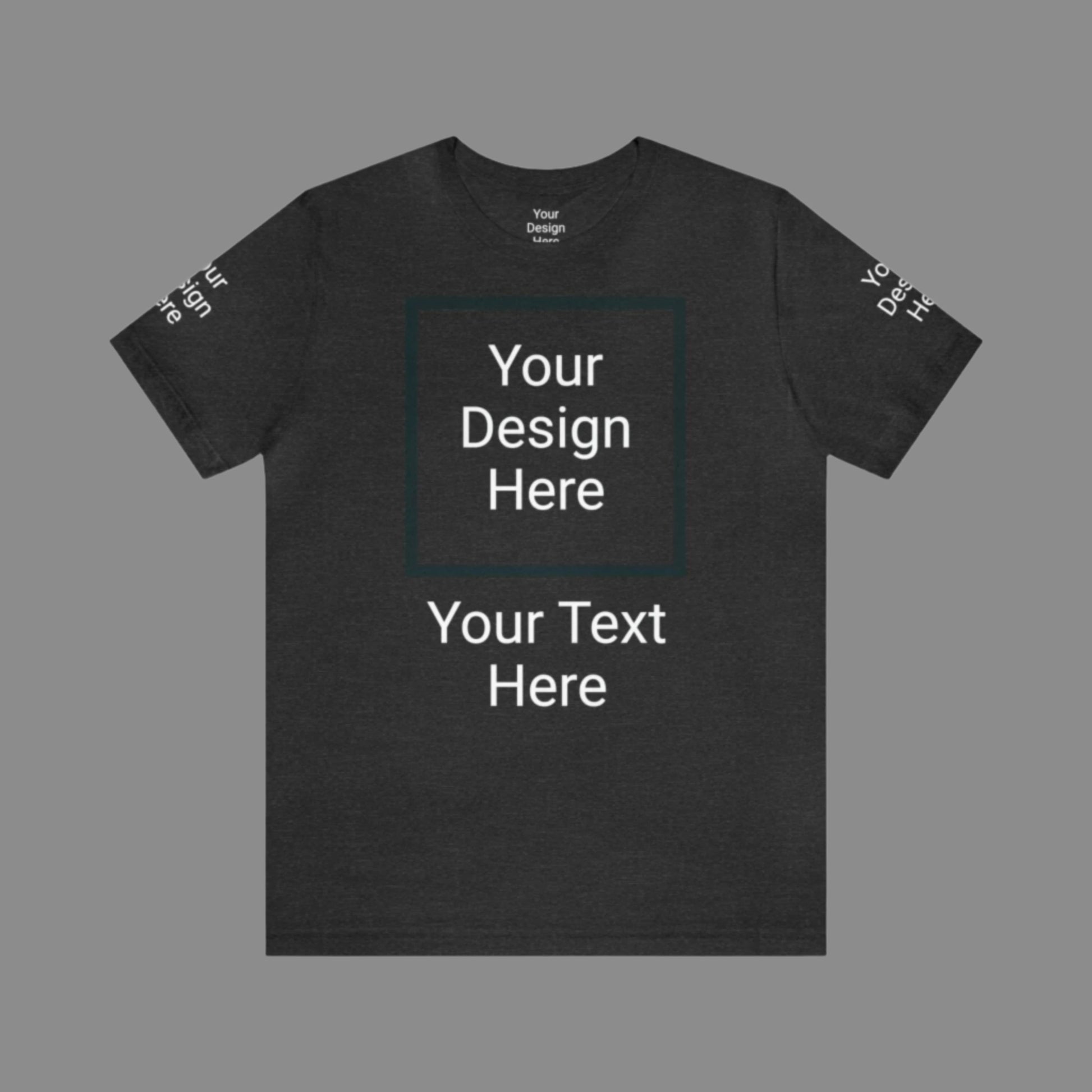 Custom Unisex Personalized Jersey Short Sleeve Tee T-Shirt | Bella+Canvas 3001 | PERSONALIZED - ChoreGirl