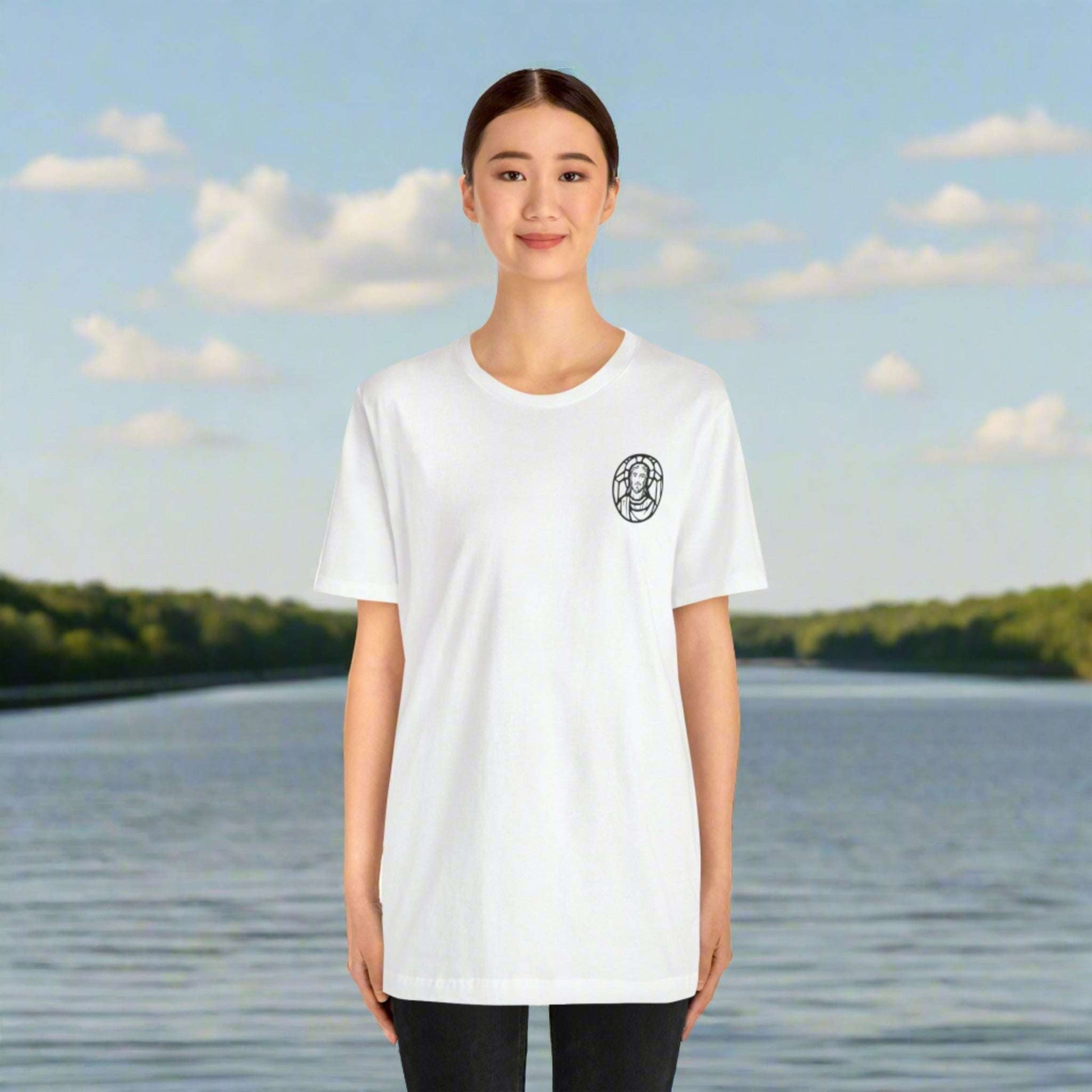 Custom Unisex Jersey Short Sleeve Tee | Celebrate Your Faith: Jesus is Love | PERSONALIZED - ChoreGirl