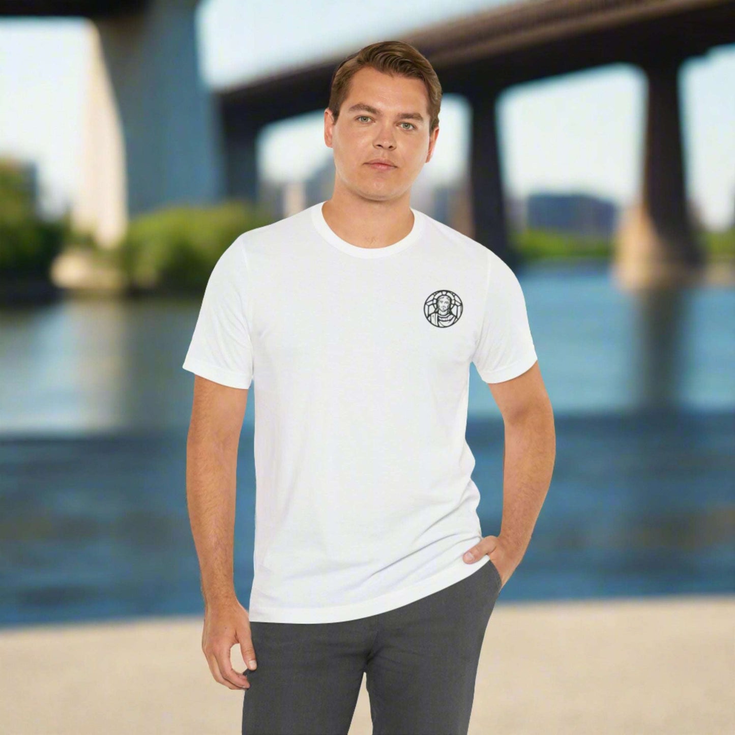 Custom Unisex Jersey Short Sleeve Tee | Celebrate Your Faith: Jesus is Love | PERSONALIZED - ChoreGirl