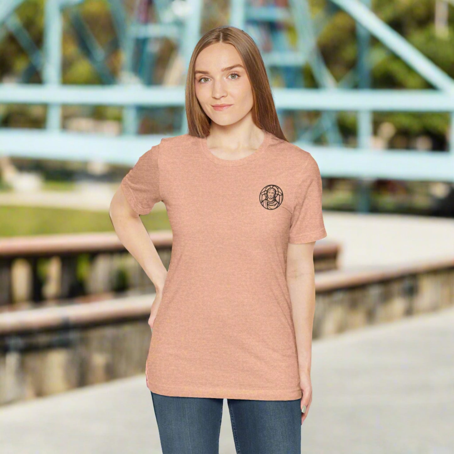 Custom Unisex Jersey Short Sleeve Tee | Celebrate Your Faith: Jesus is Love | PERSONALIZED - ChoreGirl