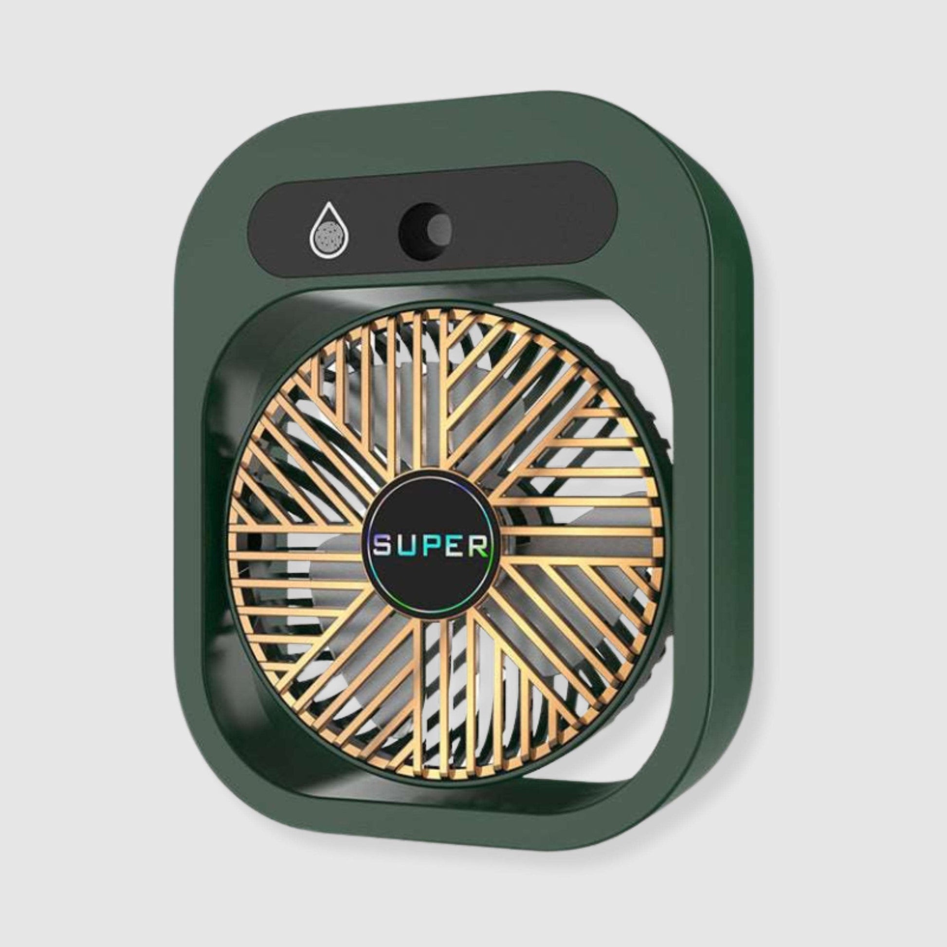 Air Conditioner Ice Mist Little Desktop Blowing Electric Fan with USB Charging - ChoreGirl