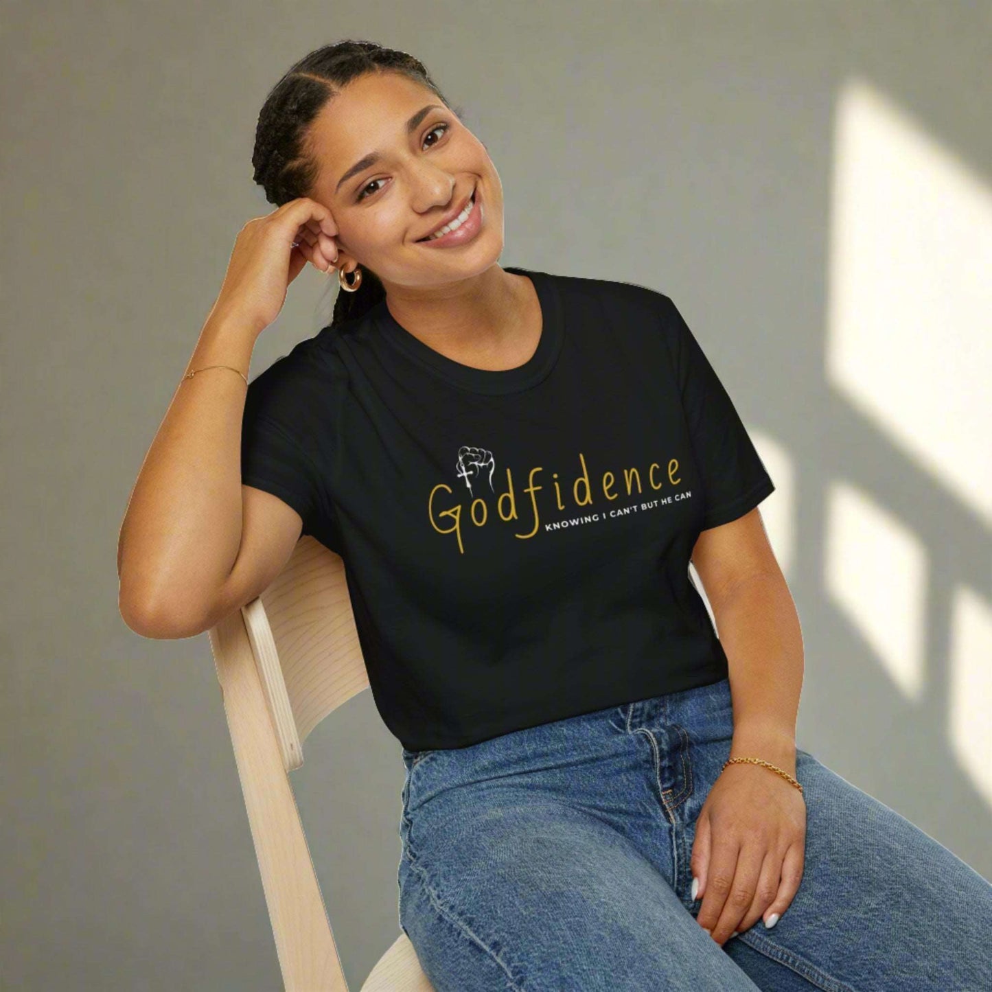 Custom Unisex Godfidence Softstyle T-Shirt | PERSONALIZED - ChoreGirl