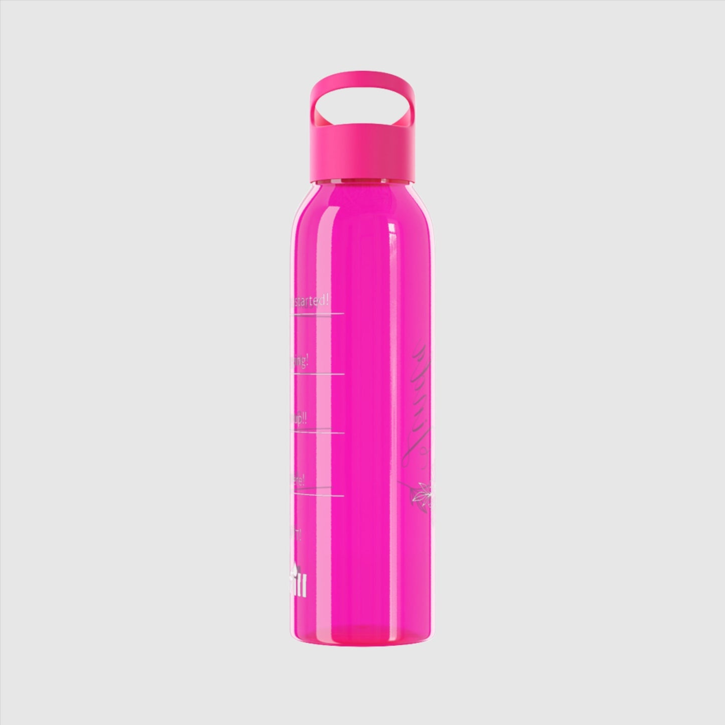 Custom Name "The Flower" Sky Water Bottle | PERSONALIZED - ChoreGirl
