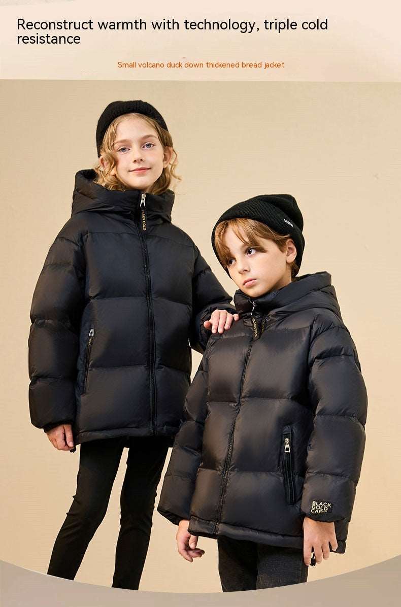 Kids Trendy Warm Down Jacket - ChoreGirl