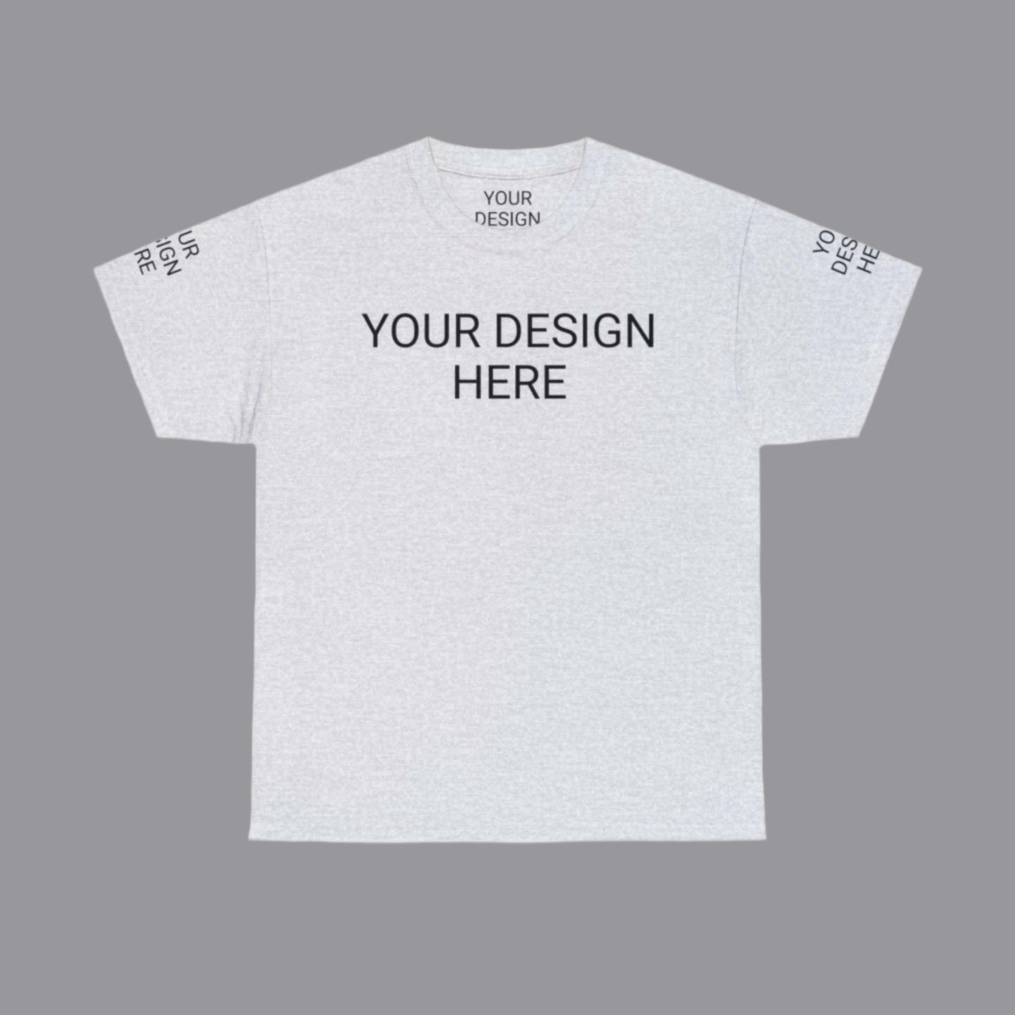 Unisex Custom Design Heavy Cotton Tee T-Shirt | Gildan 5000 | PERSONALIZED - ChoreGirl