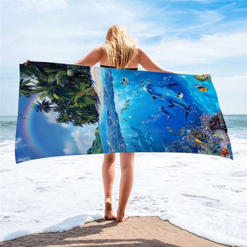 Summer Amazing Printed Picture Beach Towel - ChoreGirl