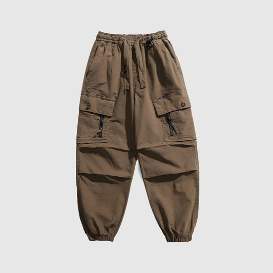 Men's Casual Washed Out And Dyed Loose Harem Pants - ChoreGirl