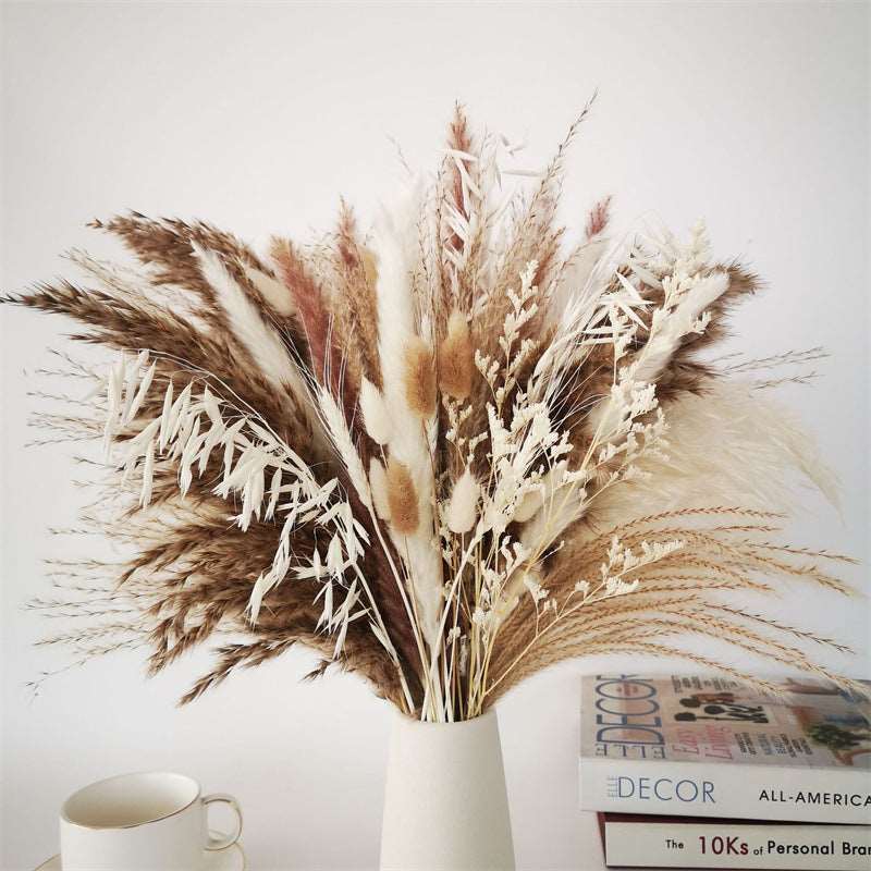 Bouquet of Small Dried Reed Flowers, 80 pieces - ChoreGirl