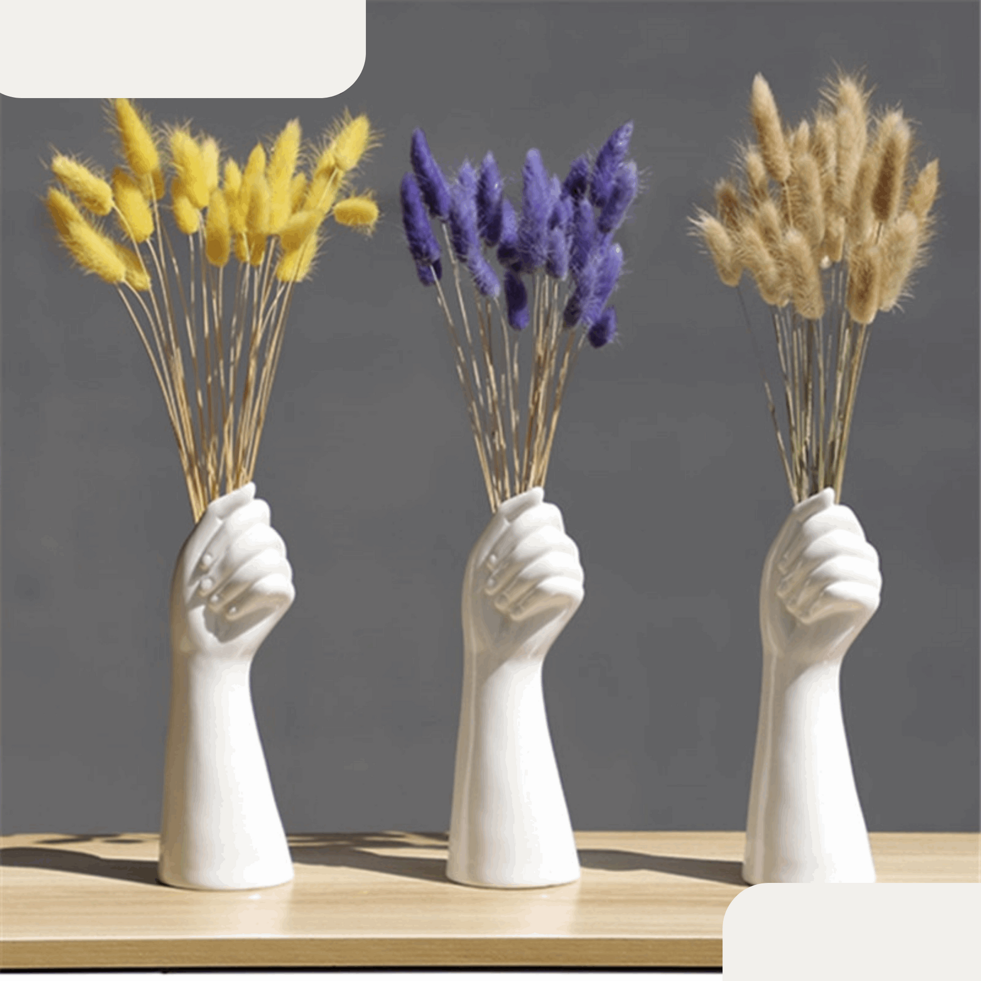 Hand Shaped Ceramic Vase - ChoreGirl