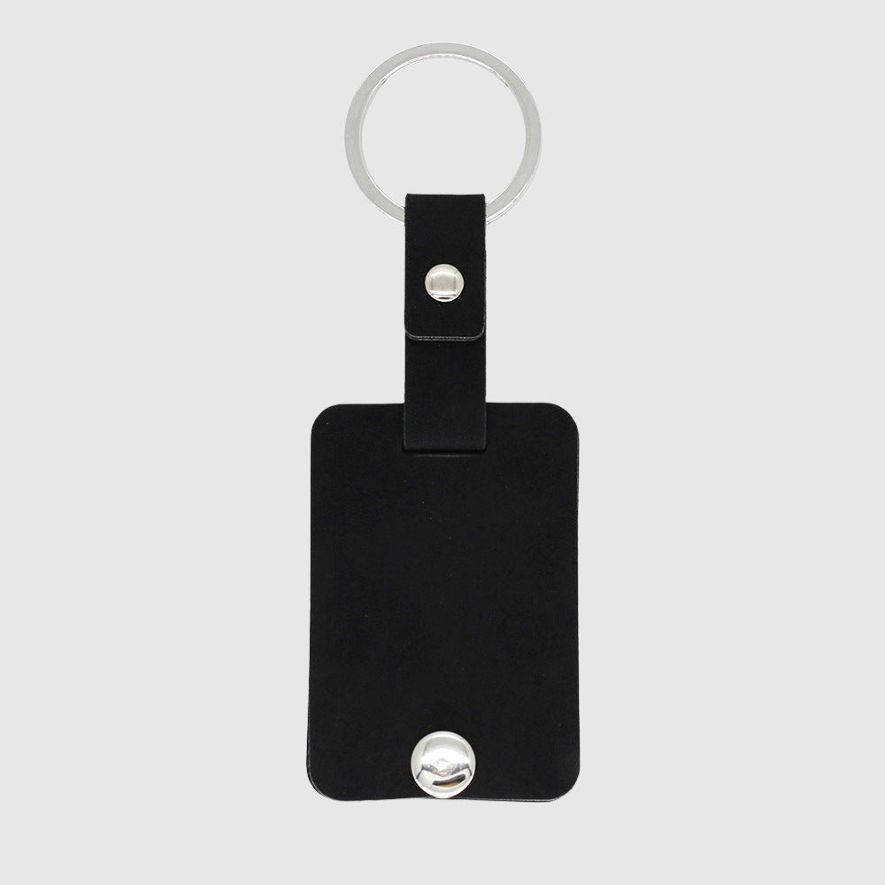 Custom Acrylic Photo Leather Keychain | PERSONALIZED - ChoreGirl
