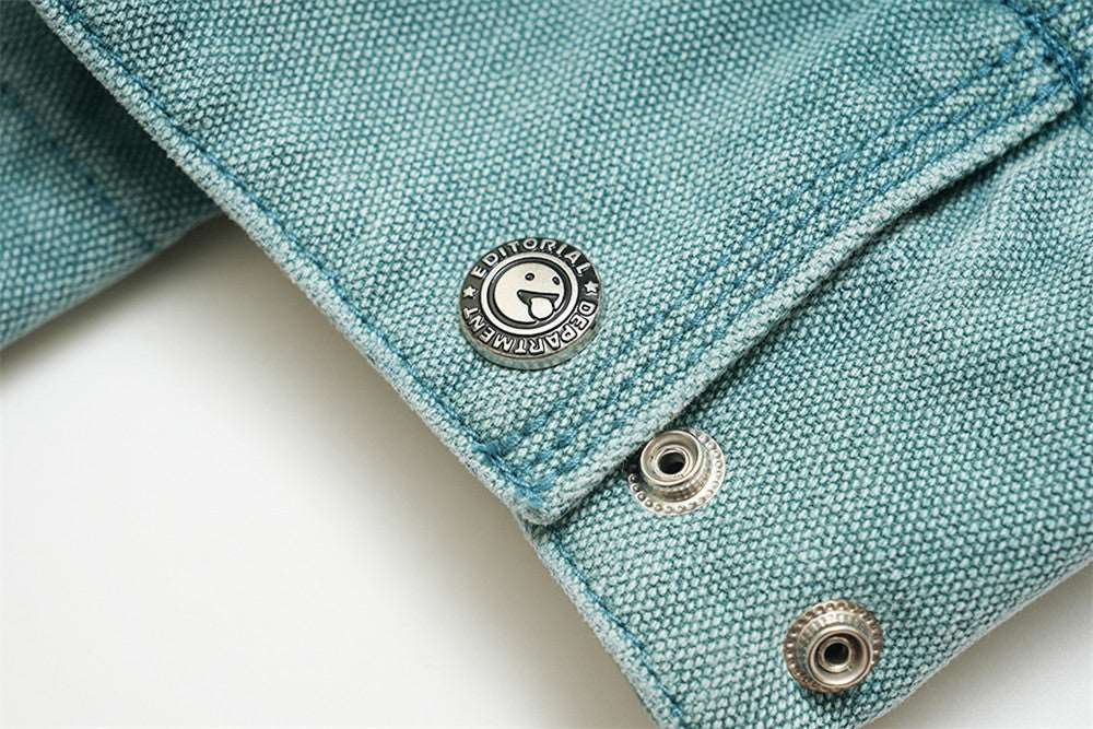 Men's Casual Loose Zip-up Denim Jacket - ChoreGirl
