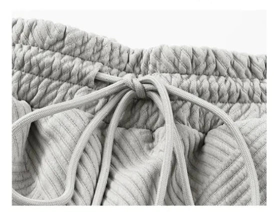 Women's Casual Grey Plaid Short Sleeved T-shirt and Shorts Two-piece Outfit Set - ChoreGirl