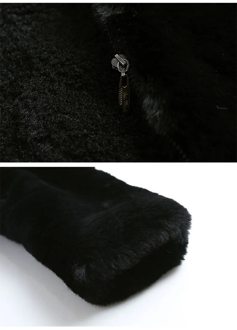 Girl's Faux Fur Thickened Thermal Coat - ChoreGirl