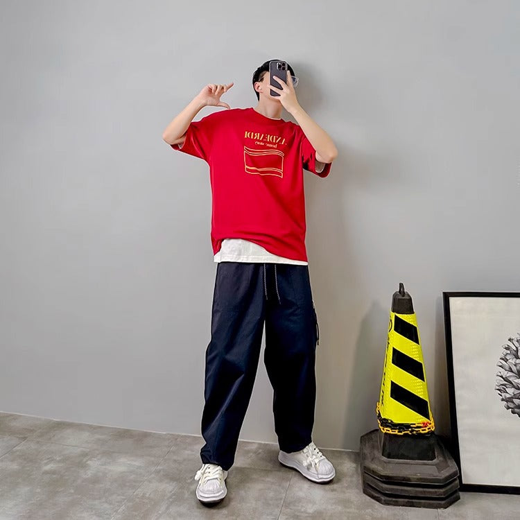 Men's Casual Loose Straight Leg Pants - ChoreGirl