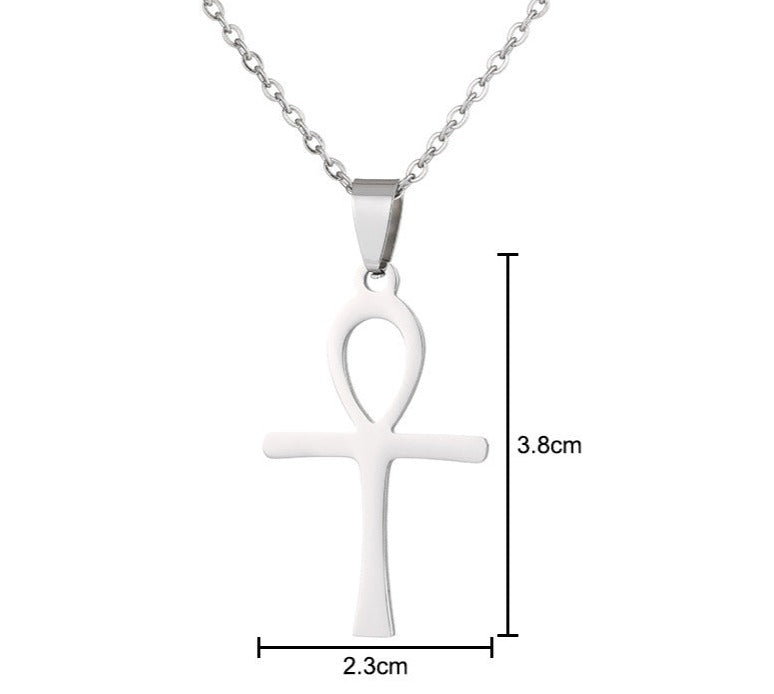 Unisex Stainless Steel Cross Pendant Necklace - ChoreGirl