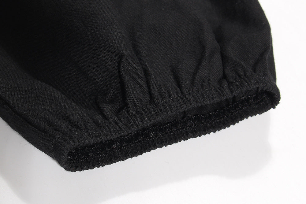 Women's Casual Long Sleeved Short Dress - ChoreGirl