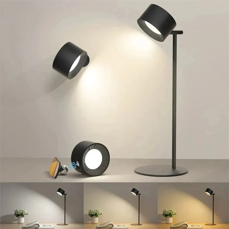 Cordless Magnetic 360 Rotate LED USB Rechargeable Lamp - ChoreGirl