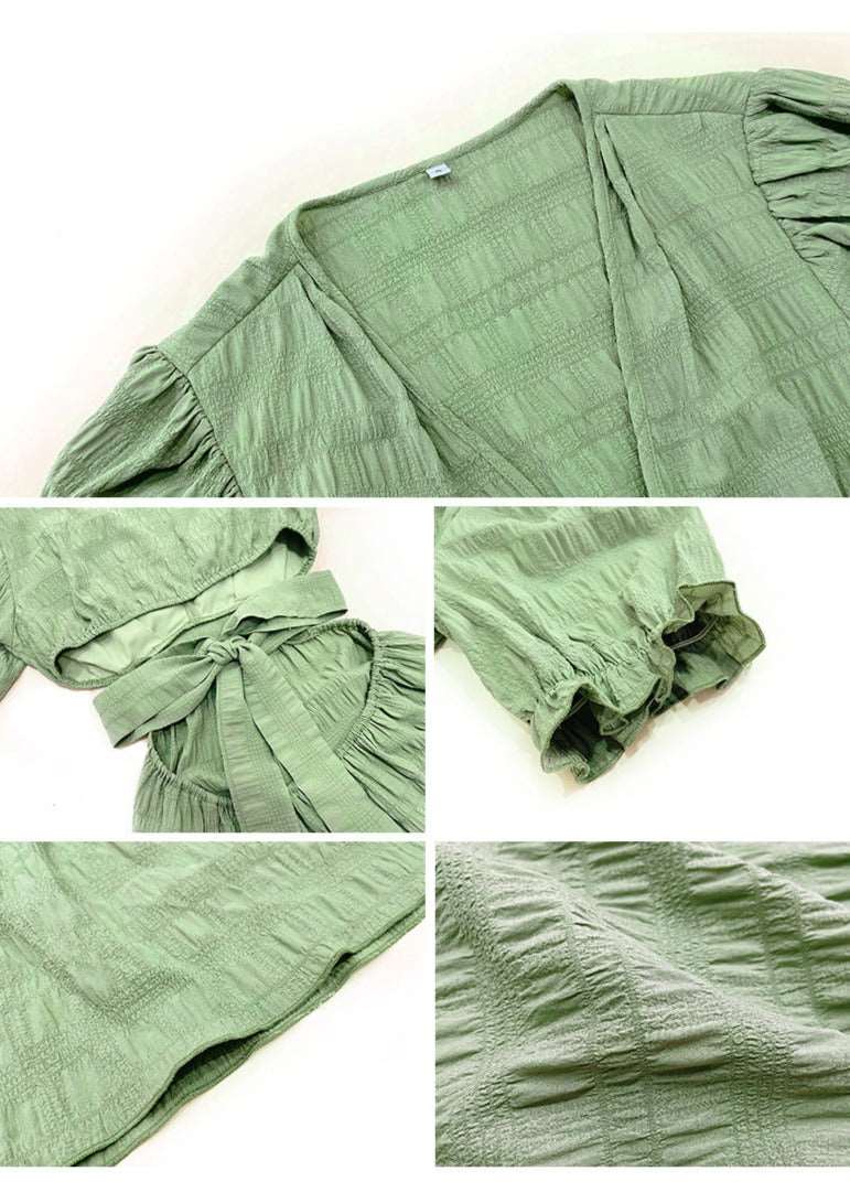 Women's Elegant V-neck Tight Waist Maxi Dress - ChoreGirl