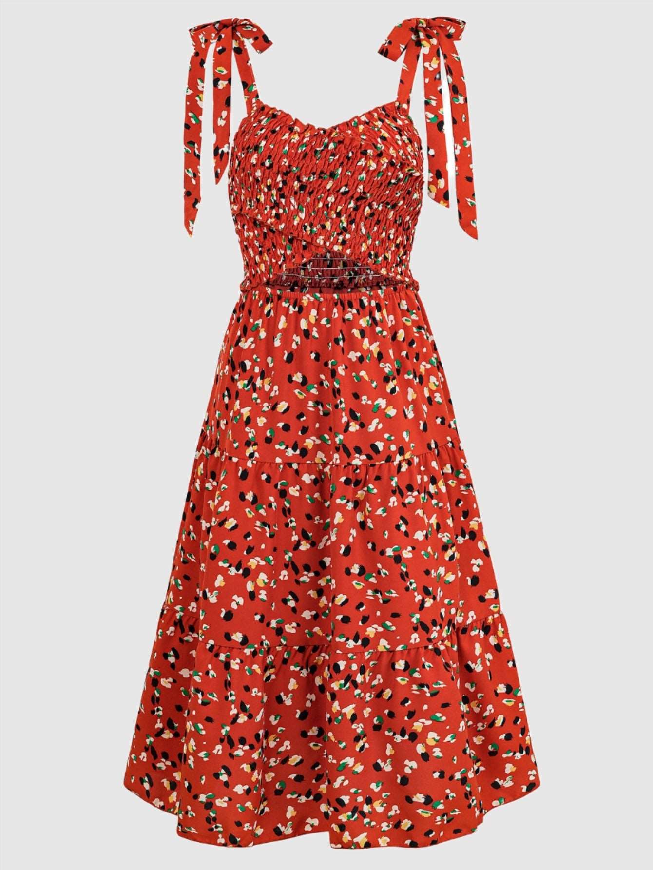 Women's Floral Printed Dress - ChoreGirl