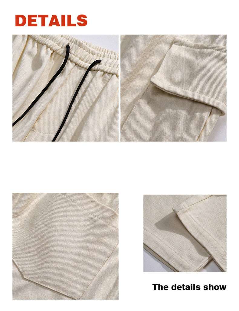 Men's Retro Straight Wide Leg Cargo Pants - ChoreGirl