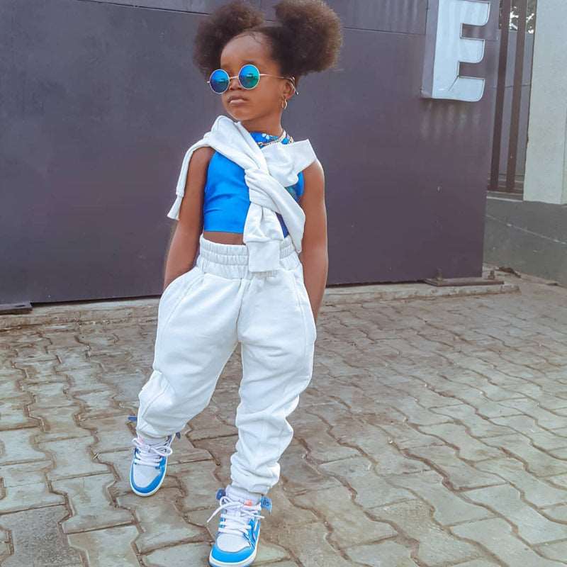 Baby Girl Trendy Casual Long Sleeved Sweatshirt and Pants Outfit Set - ChoreGirl