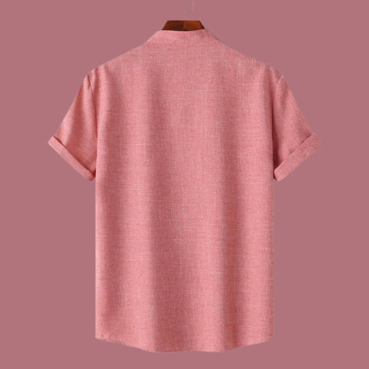 Men's Solid Color Short Sleeve Shirt - ChoreGirl