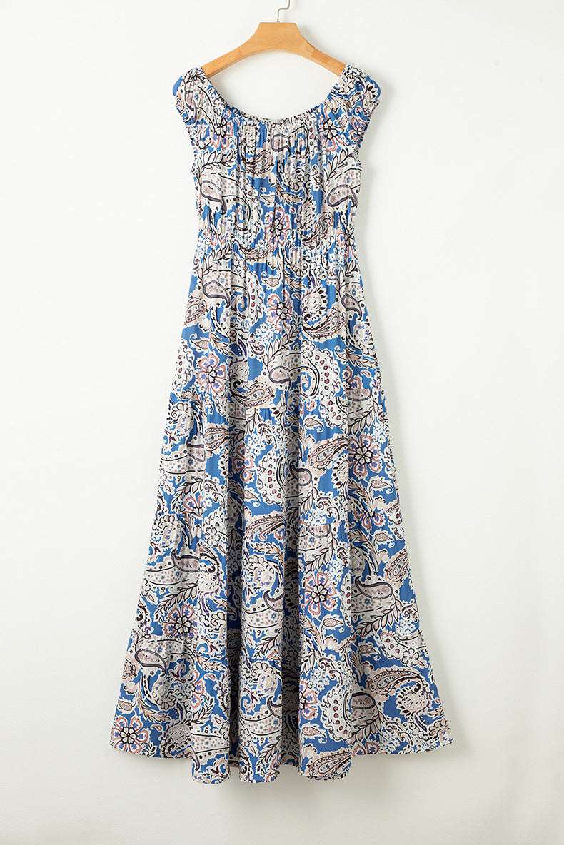 Women's Elegant Retro Off-shoulder Long Dress - ChoreGirl