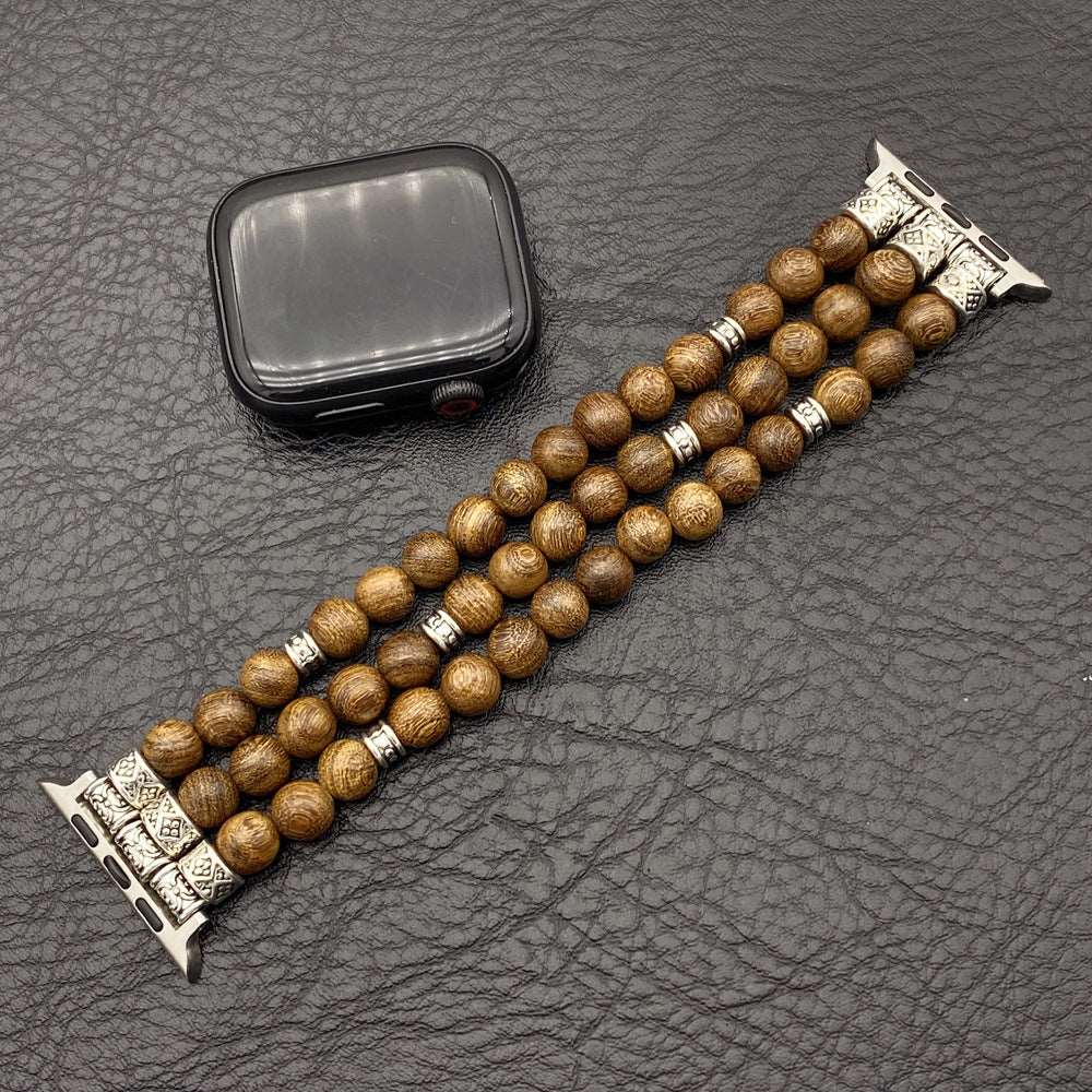 Solid Wood Bead Bracelet for Apple Watch - ChoreGirl