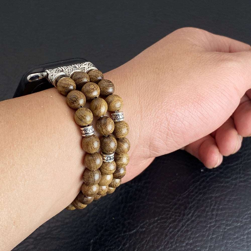 Solid Wood Bead Bracelet for Apple Watch - ChoreGirl