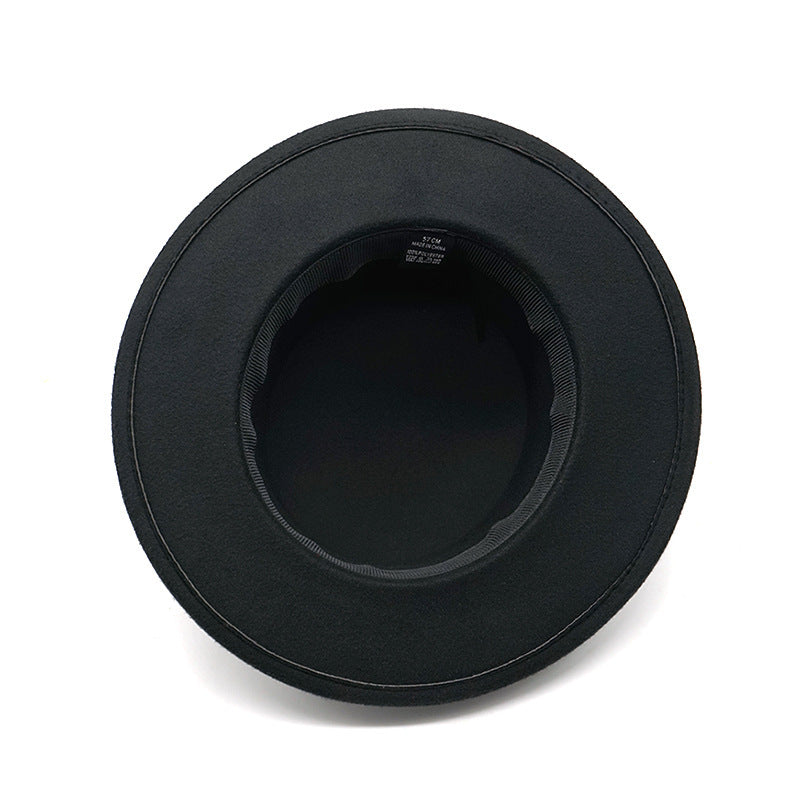 Unisex Solid Color Retro British Style Flat Top Hat - ChoreGirl