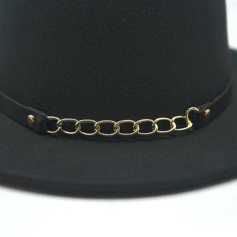 Unisex Solid Color Retro British Style Flat Top Hat - ChoreGirl