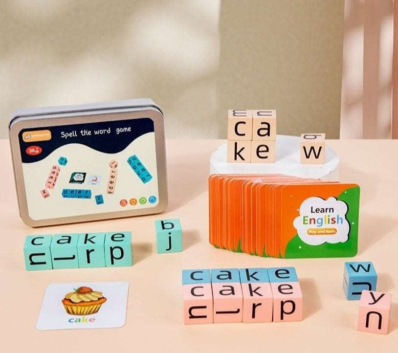 Kids Word Fight Building Blocks Parent-child Interactive Game - ChoreGirl