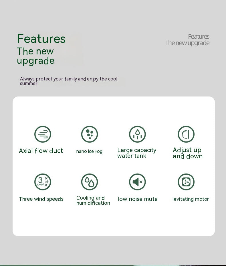 Air Conditioner Ice Mist Little Desktop Blowing Electric Fan with USB Charging - ChoreGirl