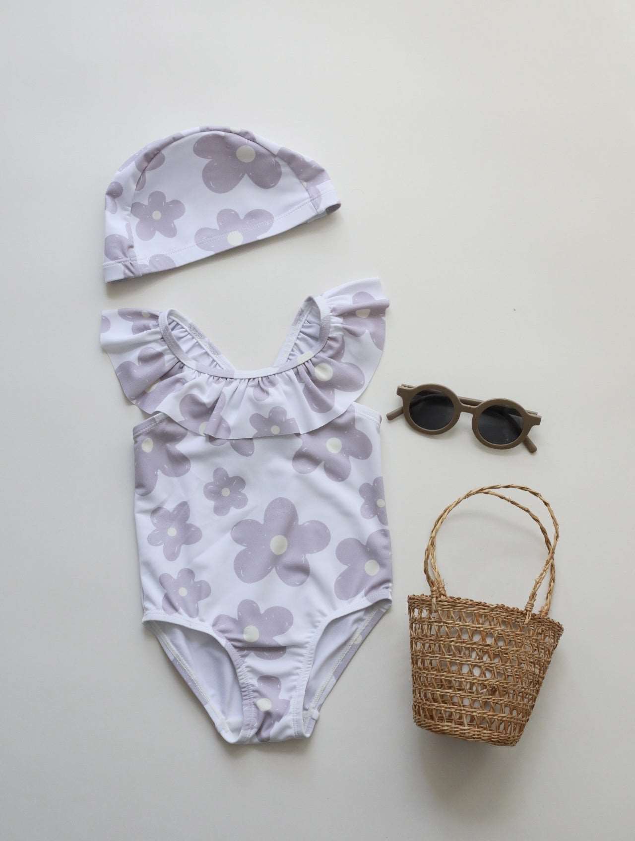 Baby Girl Elastic Sun Protection Quick-drying One Piece Swimsuit - ChoreGirl