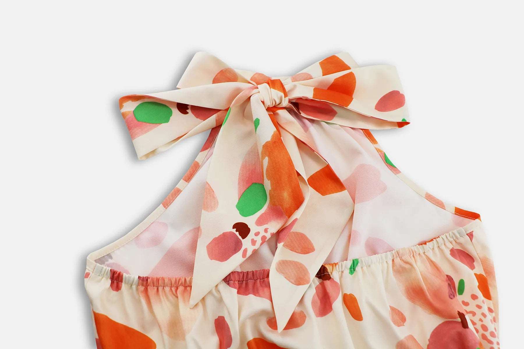 Women's Printed Stand Collar Sleeveless Dress - ChoreGirl